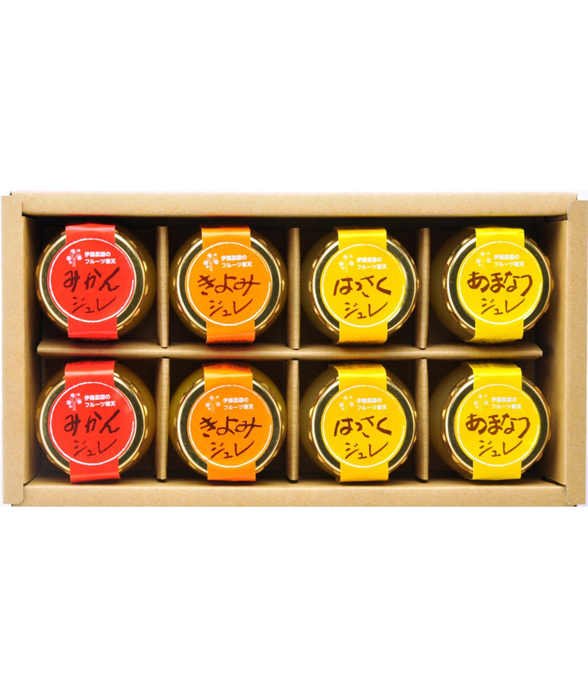 伊藤農園 ピュアフルーツ寒天ジュレ 8個入り 和歌山県産 フルーツゼリー ギフト