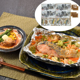 北海道産 鮭のちゃんちゃん焼き＆帆立バター焼きセット B