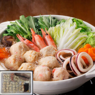 北海道海鮮つみれ鍋セットD かに/えび/たこ入りつみれ