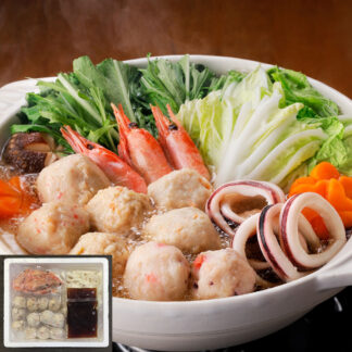 北海道海鮮つみれ鍋セット H 4種つみれ えび 帆立入り