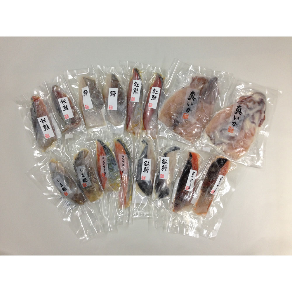 漬け魚切身詰合せ 16枚 粕漬け 西京漬け 甘味噌漬け 個包装 ギフト - 画像 (2)