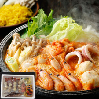 北海道海鮮キムチ鍋セット B | 魚介たっぷりピリ辛鍋