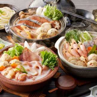 3種 個食用鍋 食べ比べセット 石狩鍋 鶏白湯 海鮮ちゃんこ 1～2人前