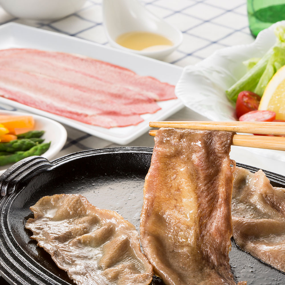 岡山県産牛タンしゃぶしゃぶセット300g 塩ぽん酢付 - 画像 (3)