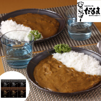 大阪名物 串かつだるま レトルトカレー2種6個セット どて焼き＆串かつソース