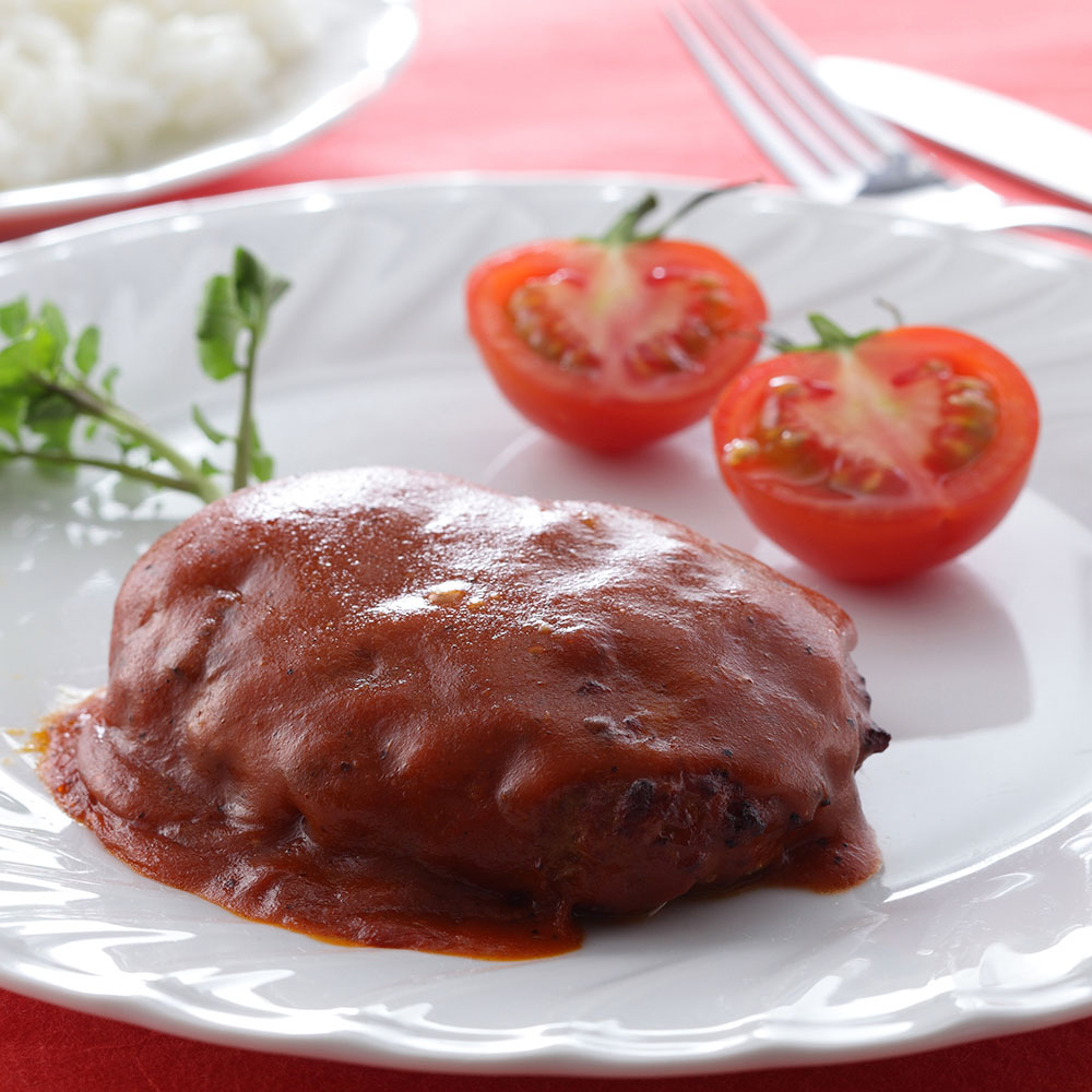 トマトソースハンバーグ 10個 冷凍 個包装 レンジ 簡単調理 - 画像 (3)