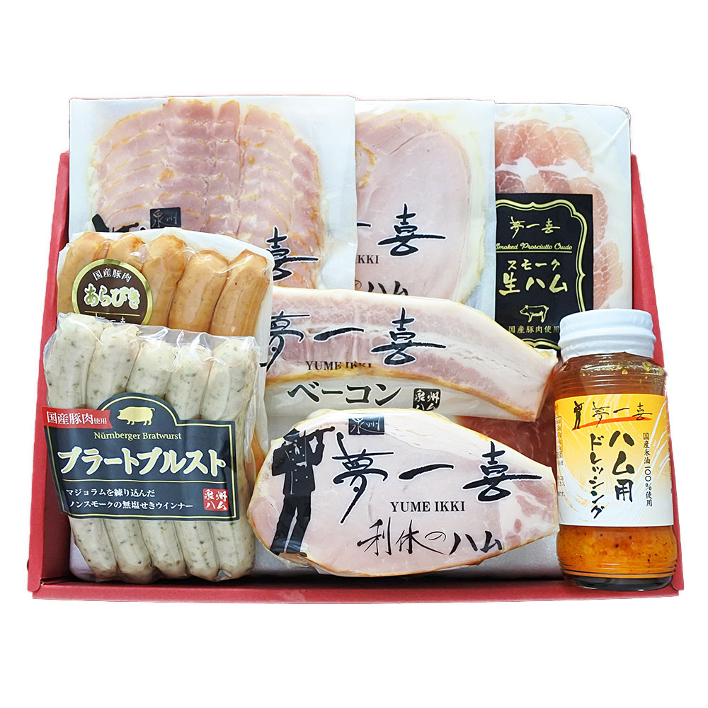 夢一喜 熟成ハム・ウインナー詰合せ 6種 大阪 ドイツ岩塩使用 - 画像 (2)