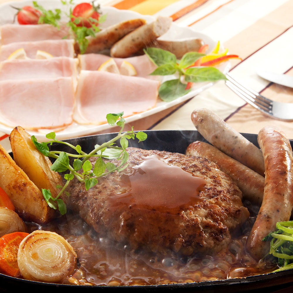 夢一喜 バラエティセット 国産牛・国産豚使用 ハンバーグ ハム ソーセージ - 画像 (3)