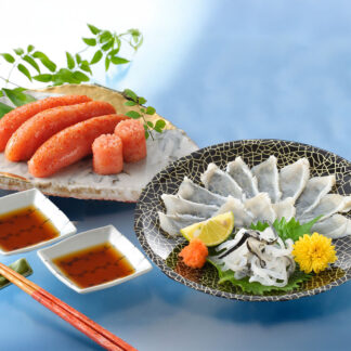 ふぐ刺身と明太子セット【関とら本店】ギフトにも最適