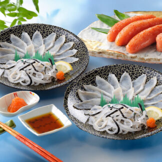 ふぐ刺身と明太子セット【関とら本店】霜降りてっさ 辛子明太子