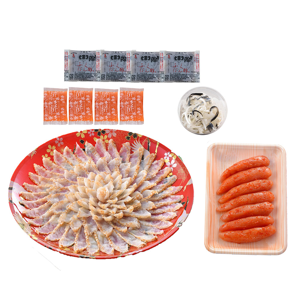 ふぐ刺し・辛子明太子詰合せ|関とら本店|ギフト - 画像 (2)