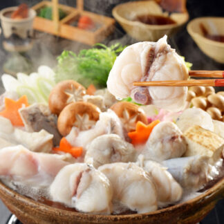 とらふくちり鍋セット【関とら本店】ふぐ白子豆腐、つみれ入り