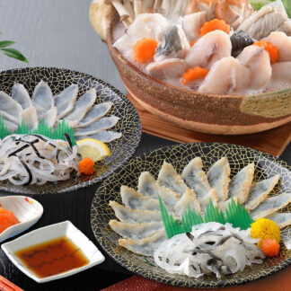 ふぐ刺身とふぐちりセット｜関とら本店｜送料無料