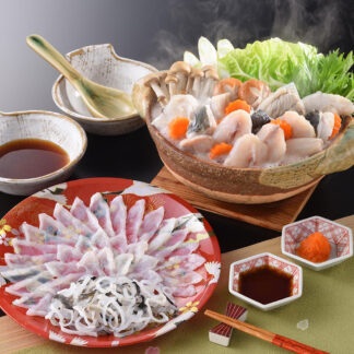 とらふぐ刺身とふぐちりセット【関とら本店】