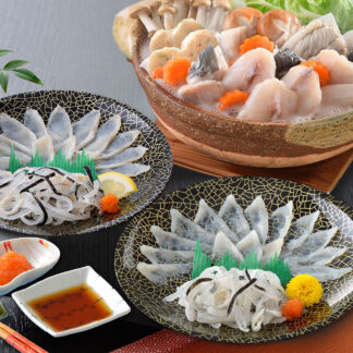 とらふぐ刺身とふぐちりセット【関とら本店】