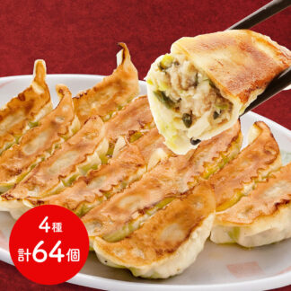 宇都宮餃子館 人気餃子4種セット たれ付き 64個入り 冷凍