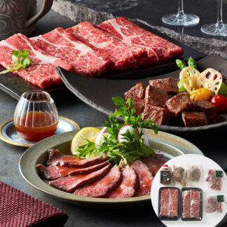 アンガス牛3種セット｜大阪 北新地 Teppan×Wine堀