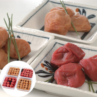 紀州南高梅 梅干し 4種詰合せ 1kg×4 (昔風味 うす塩味 はちみつ風味 しそ風味)