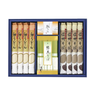 信州そば・細うどんセット 長野県産 麺つゆ付き 送料無料