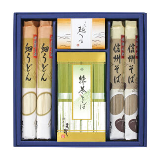 信州そば・細うどん・抹茶そばセット 詰め合わせ ギフト