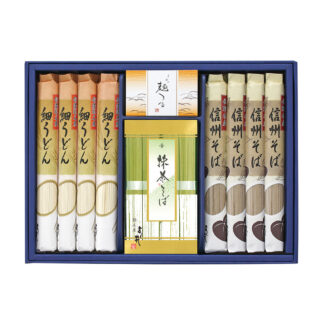 信州そば・細うどん・抹茶そばセット 詰め合わせ ギフト
