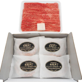 松阪牛 すき焼き&ハンバーグセット 400g+120g×4 肉の芸術品