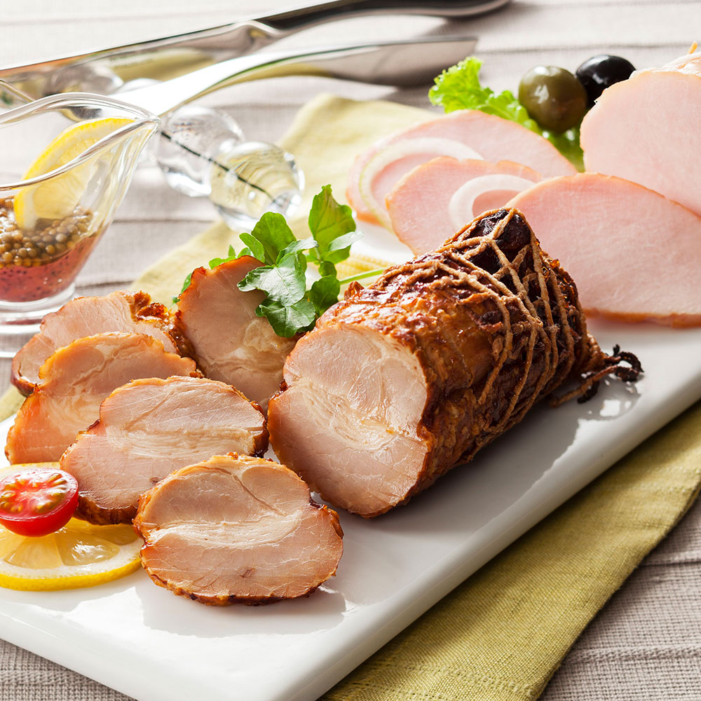 伊賀上野の里 ロースハム&つるし焼豚セット 三重県産 冷蔵 ギフト 贈答 - 画像 (3)