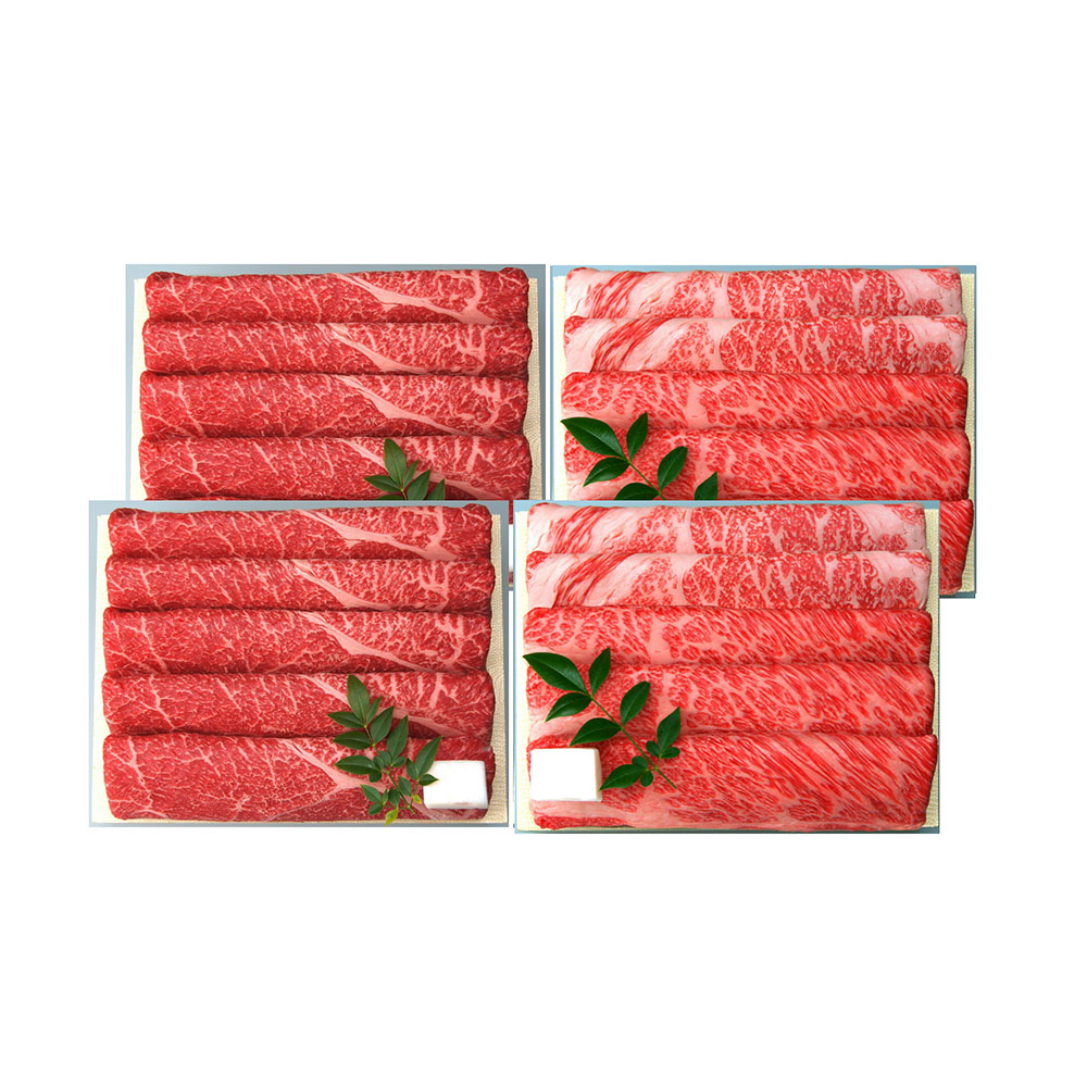 三田屋総本家 黒毛和牛 すき焼き しゃぶしゃぶ用 モモ ロース ギフト - 画像 (2)