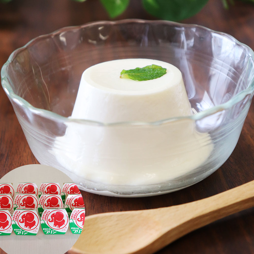 武田牛乳プリン12個セット 濃厚とろとろ 山梨県産牛乳100%使用