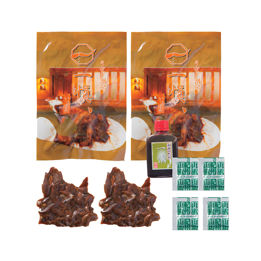 うなぎ割烹「一愼」うな丼の具セット きざみ鰻と肝煮 - 画像 (2)