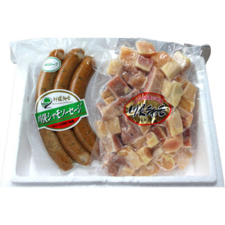 川俣シャモ詰め合わせ サイコロステーキ ソーセージ 福島県産