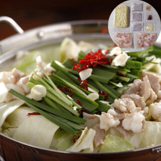 博多とんこつ鍋セット｜国産牛もつ使用｜〆のちゃんぽん麺付き