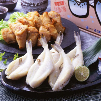 玄海ふぐ唐揚げと一夜干しセット！新鮮な国産しろさばふぐ使用