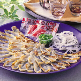 玄海まふぐたたき ふぐ刺しセット とらふぐ皮付 ポン酢付