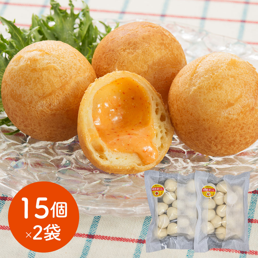 明太チーズボール 15個×2袋 さかえや モッチリ新食感スイーツ - 画像 (6)