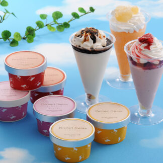 十勝ドルチェ ブラウンスイスアイス＆十勝パフェ×2 北海道産 生乳使用