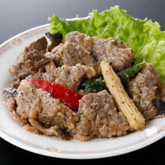 陳建一監修 牛サーロイン黒胡椒炒め 180g×4 冷凍惣菜 赤坂四川飯店