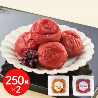 紀州南高梅 食べ比べセット しそ漬＆はちみつ漬 送料無料