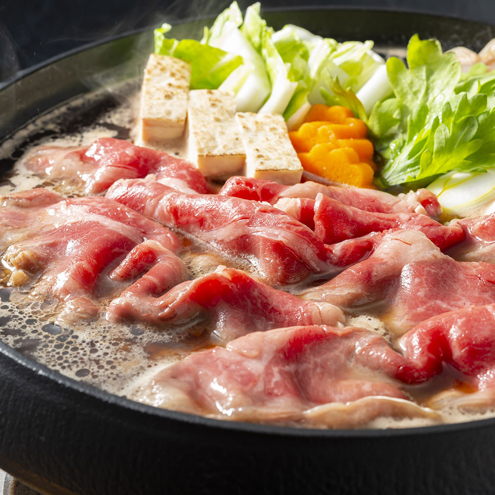 熊本県産 和王 すき焼き用 バラスライス 300g 黒毛和牛 ギフト - 画像 (2)