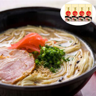 九州本場の味！夜鳴きとんこつラーメン8食セット【焦がしにんにく油付き】