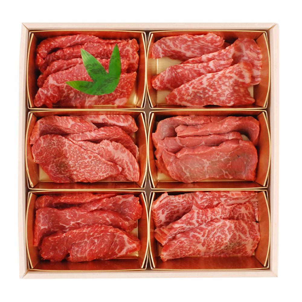 6大ブランド和牛食べ比べ 焼肉用 モモ肉 各60g×6種 山晃食品 - 画像 (2)