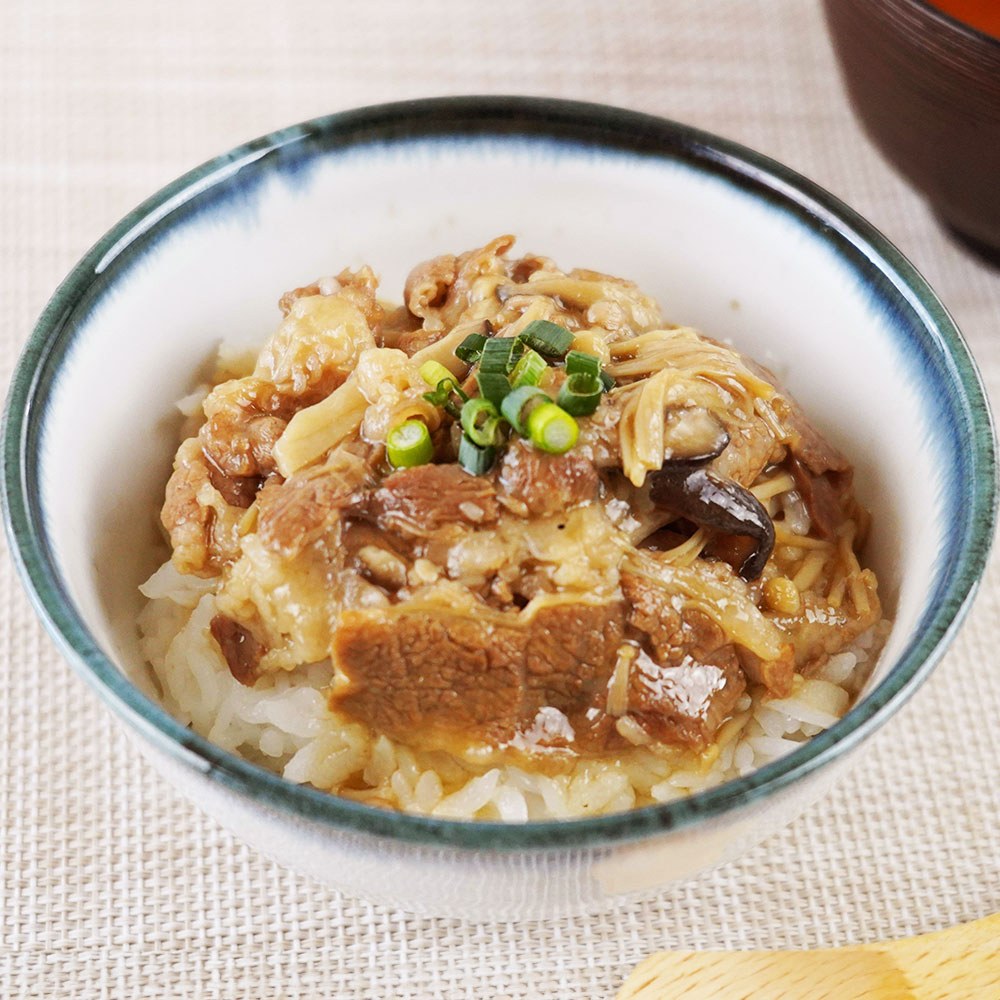 近江牛和風餡かけ丼の具 4食セット 滋賀 デリシャエール 冷凍 - 画像 (3)