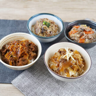 ブランド和牛4種丼の具セット(神戸牛、松阪牛、近江牛、米沢牛)