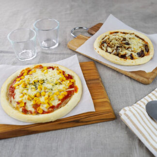 ハンバーグピザ2種セット きのこデミグラス&コーンオーロラソース