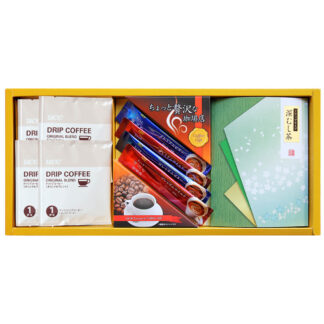 AGF・UCCドリップコーヒーと緑茶ギフトセット 詰め合わせ