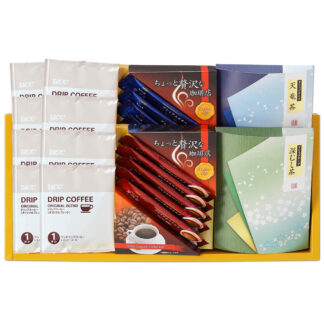 AGF・UCCドリップコーヒーと静岡天竜茶のギフトセット