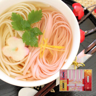 紅白うどんと純金茶のギフトセット 讃岐うどんと梅うどんの詰合せ