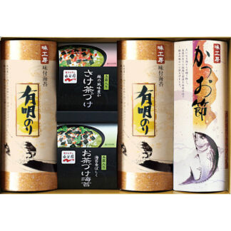 永谷園お茶づけ海苔ギフトセット 鮭、海苔、かつお節、有明のり