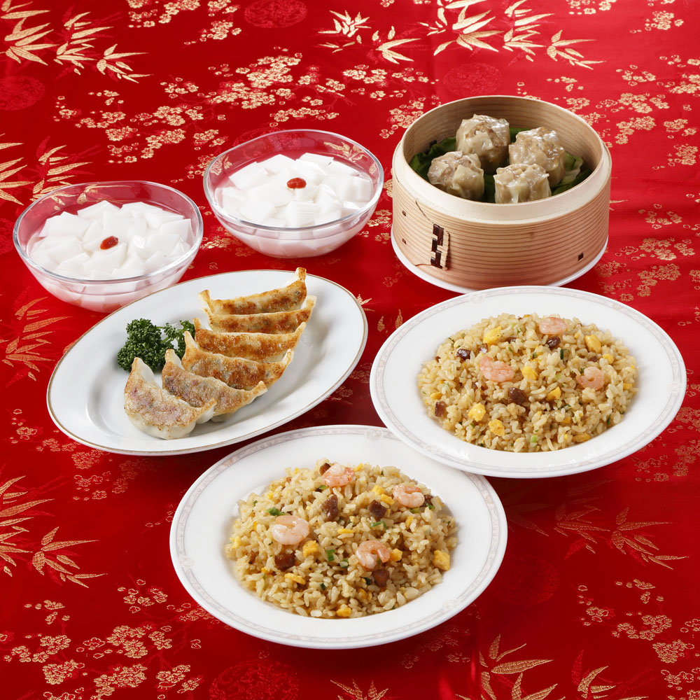 陳建一監修 中華料理セットB 冷凍餃子 炒飯 焼売 杏仁豆腐 - 画像 (2)