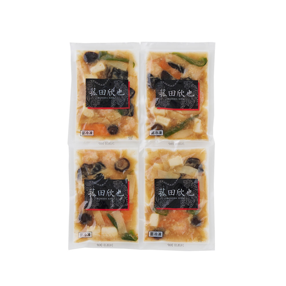 菰田欣也監修 エビとイカのXO醤炒め 4食セット 本格中華 - 画像 (2)